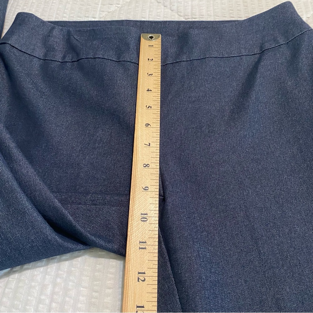 Chico’s So Slimming Cropped Dark Denim Stretch Pull-On Pants Size .5 S/6 - Picture 5 of 11